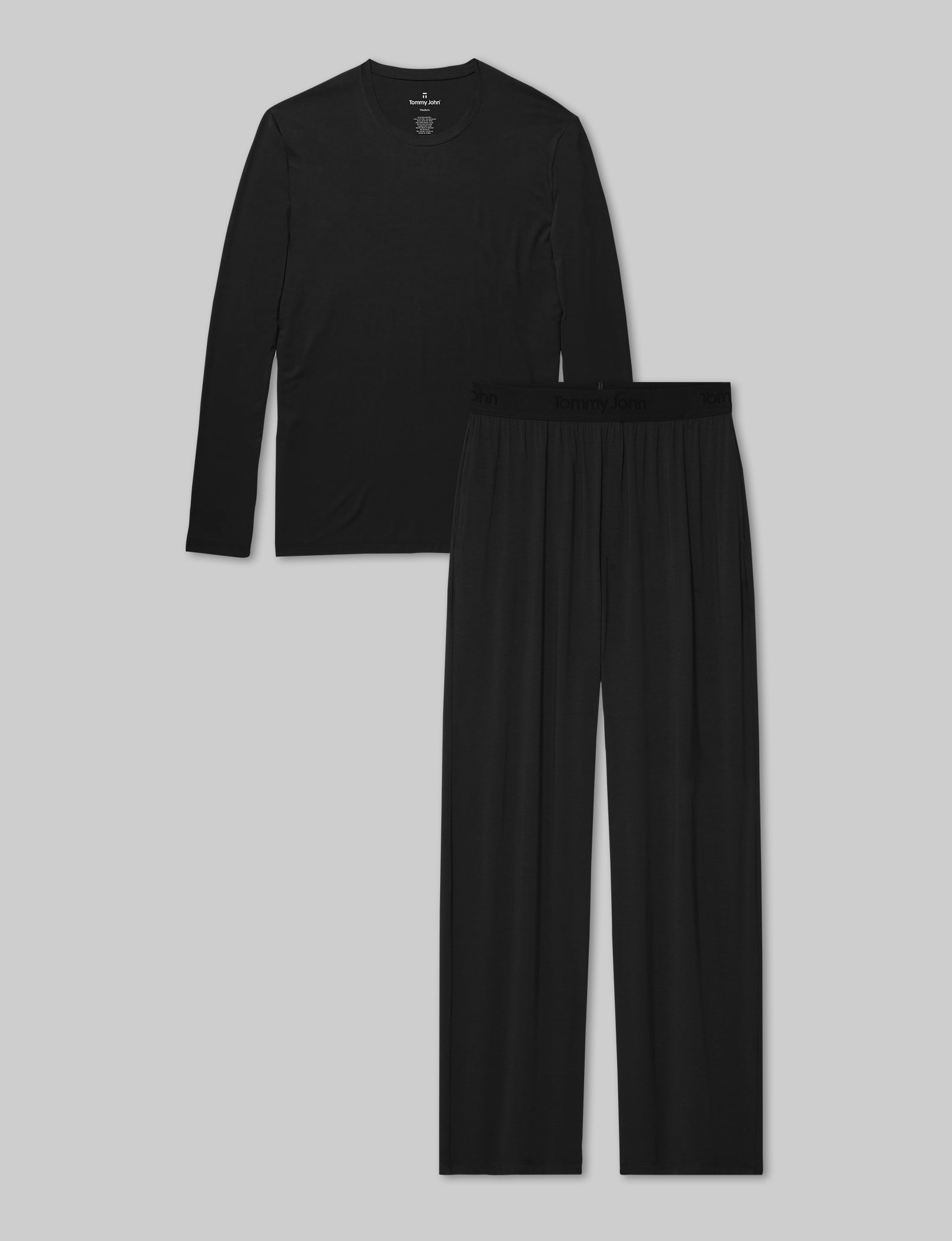 Second Skin Long Sleeve Sleep Tee & Pant Set