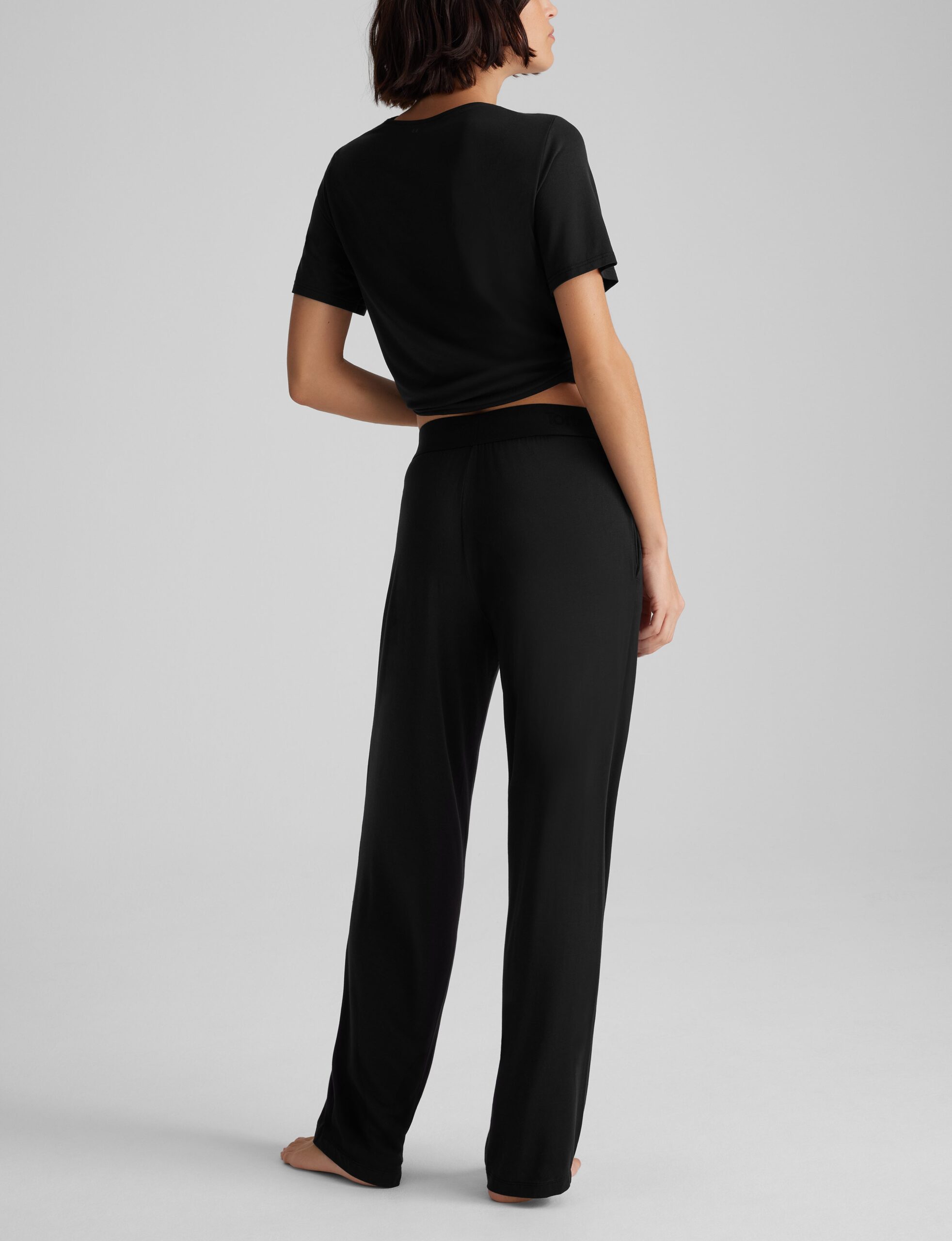 Women's Second Skin Sleep Pocket Tee & Pant Set - Image 4