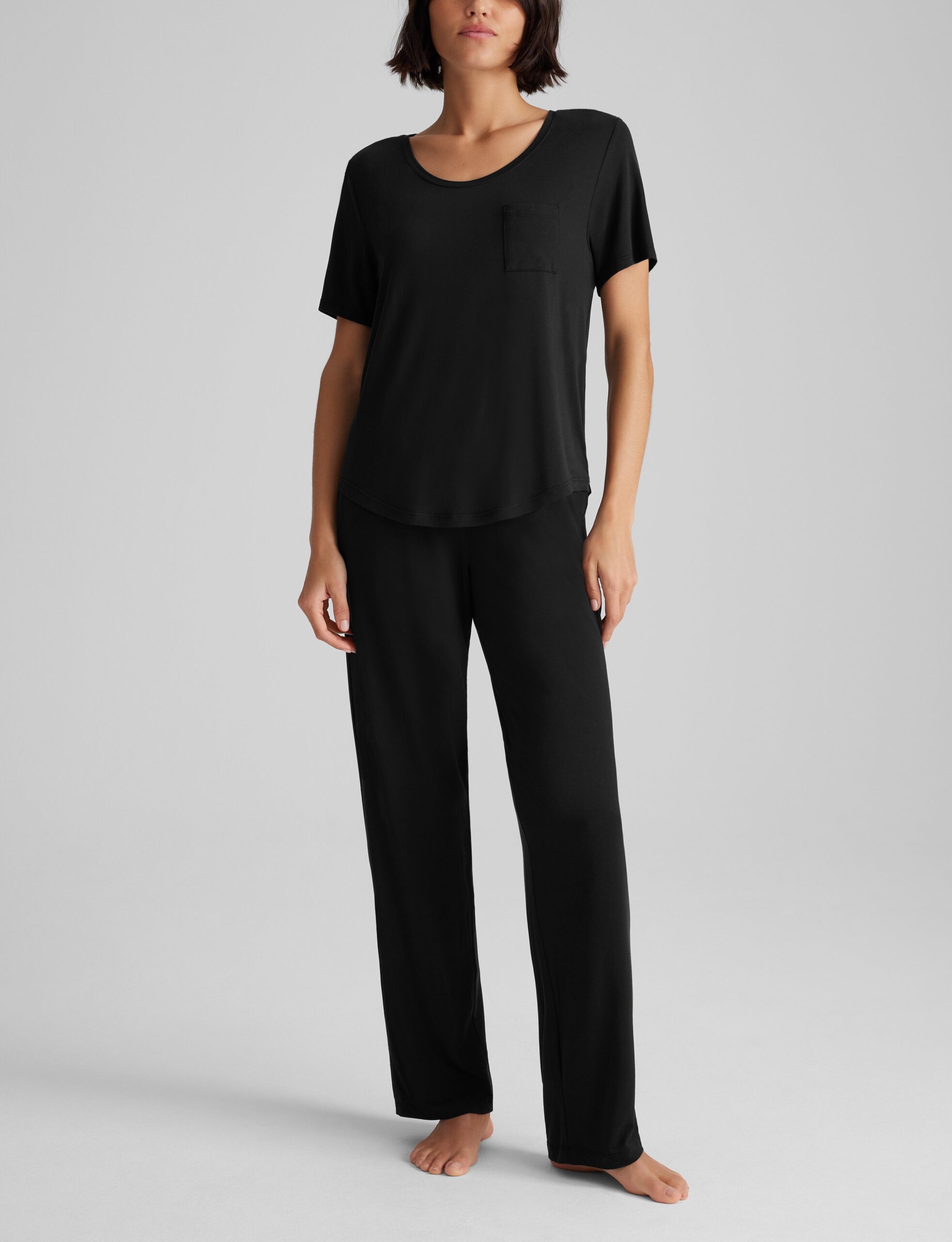 Women's Second Skin Sleep Pocket Tee & Pant Set - Image 3
