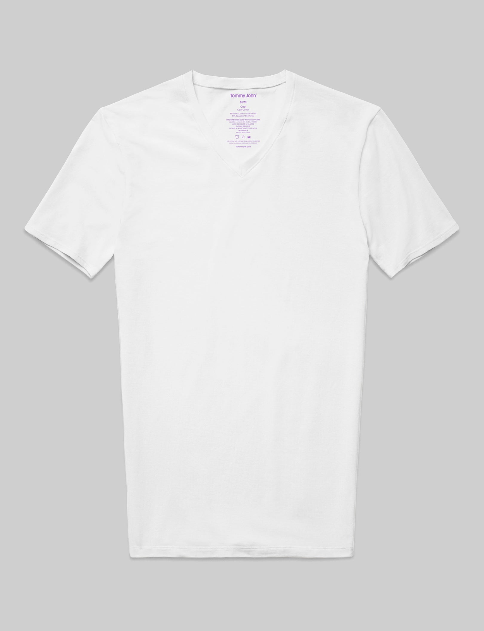 Cool Cotton High V-Neck Stay-Tucked Undershirt - Image 5