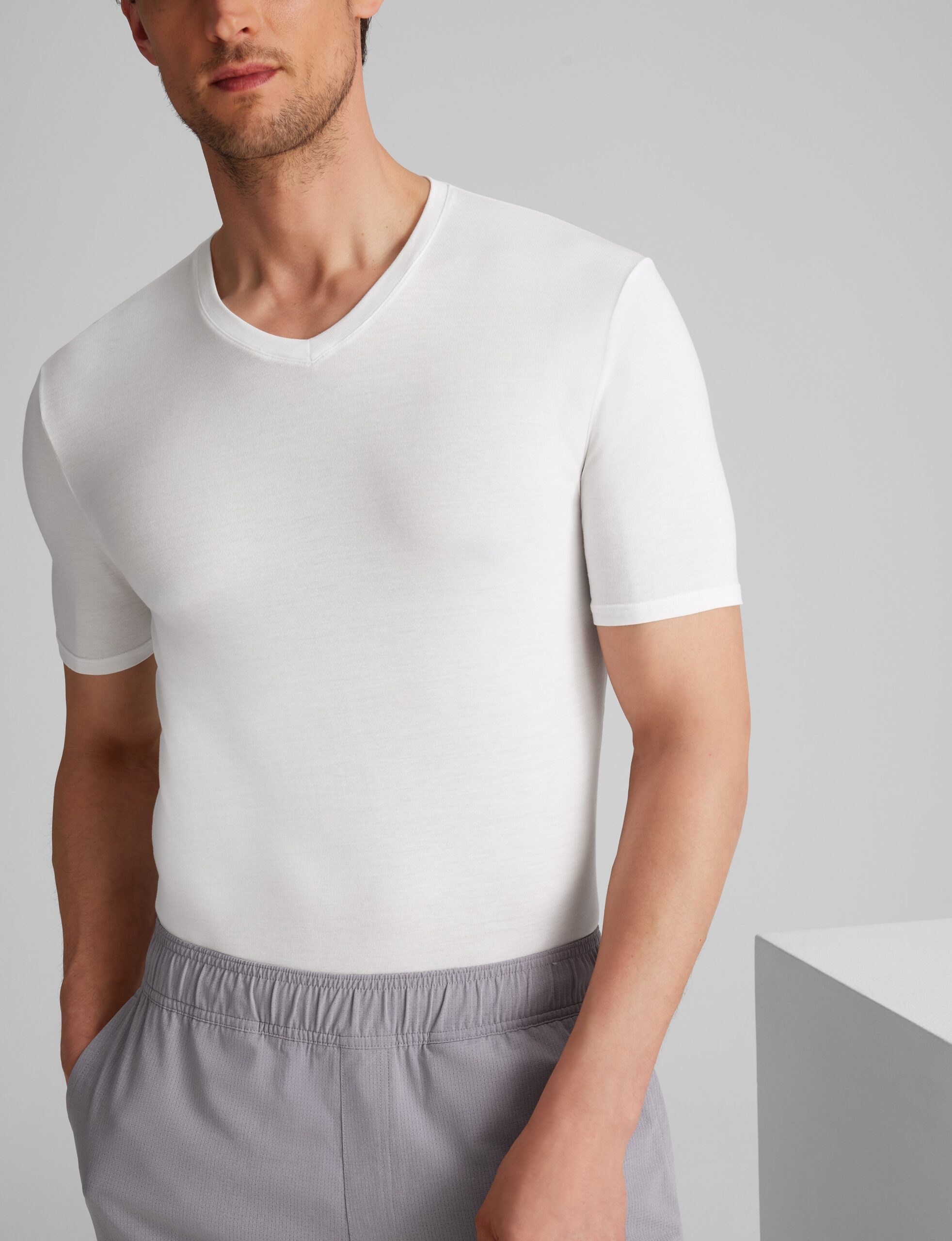 Second Skin High V-Neck Stay-Tucked Undershirt - Image 5