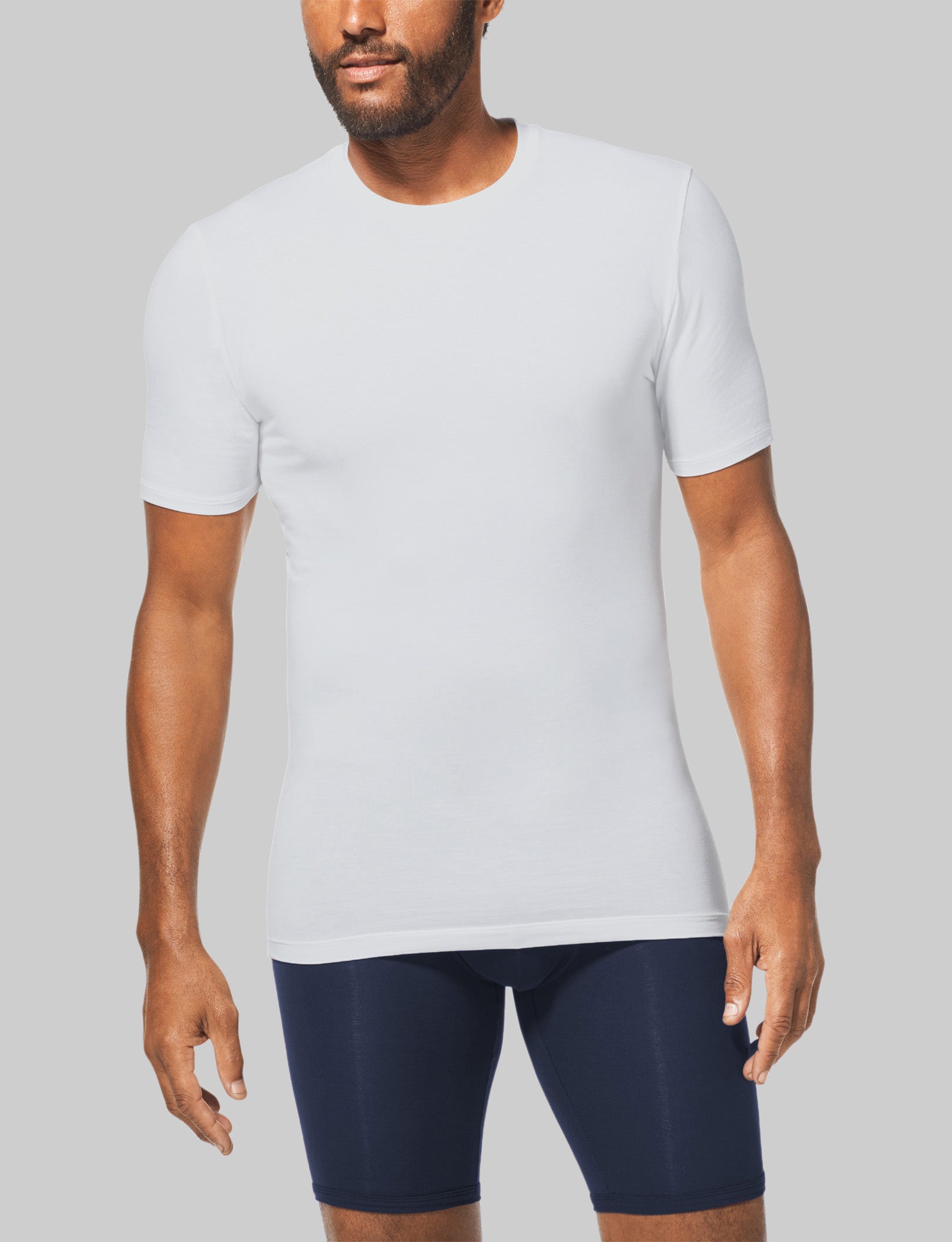 Cool Cotton Crew Neck Stay-Tucked Undershirt - Image 2