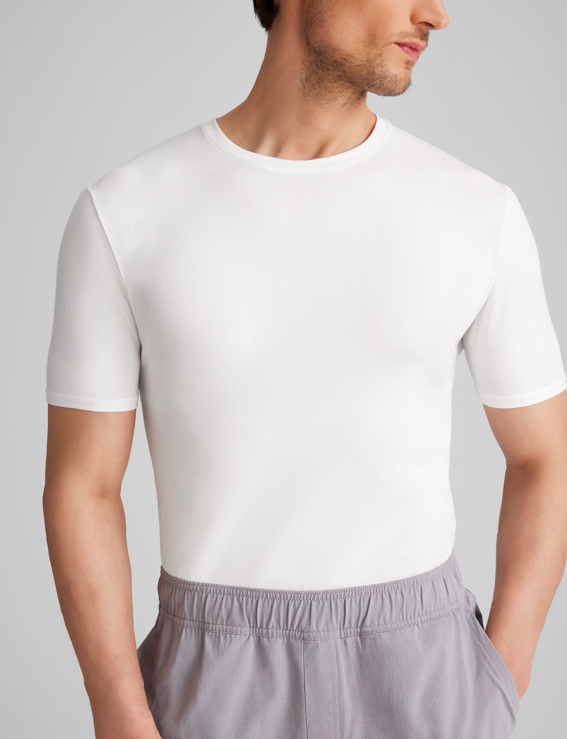 Cool Cotton Crew Neck Stay-Tucked Undershirt (3-Pack) - Image 4