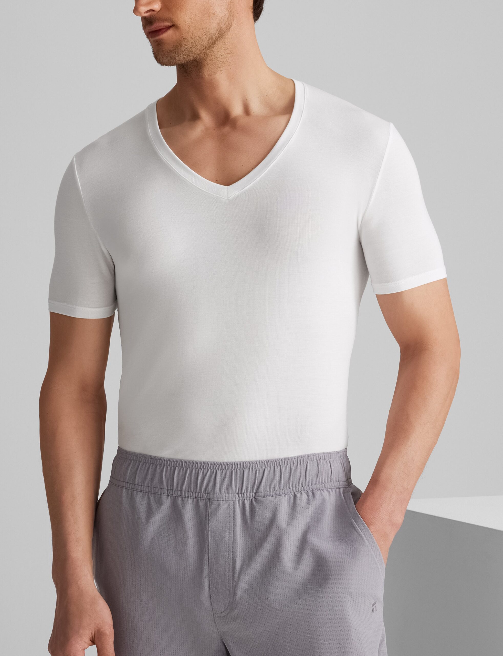 Second Skin Deep V-Neck Stay-Tucked Undershirt (6-Pack) - Image 5