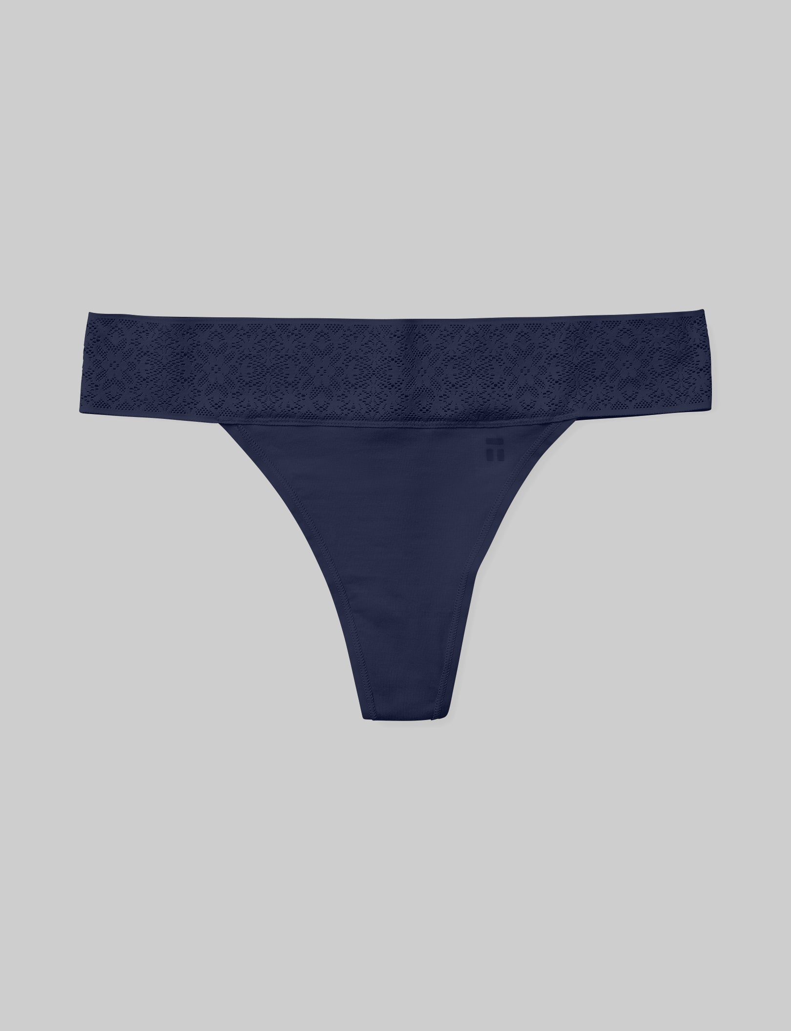 Women's Cool Cotton Thong, Lace Waist - Image 6