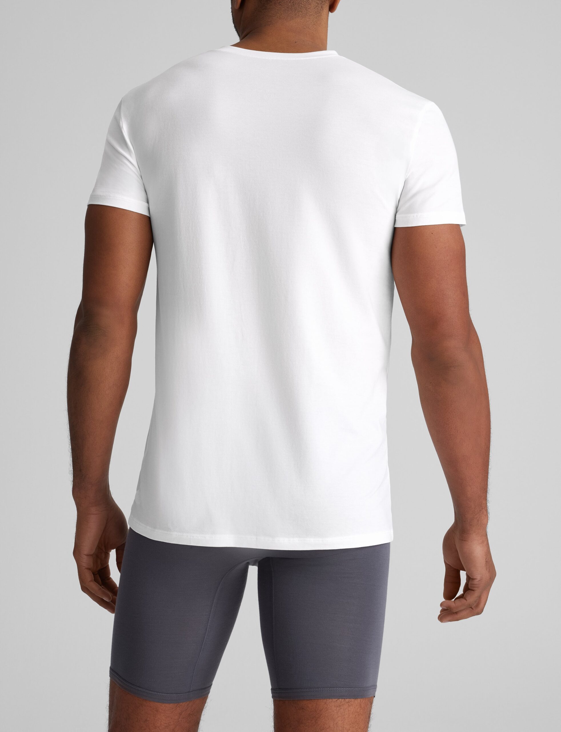 Cool Cotton High V-Neck Modern Fit Undershirt (3-Pack) - Image 3