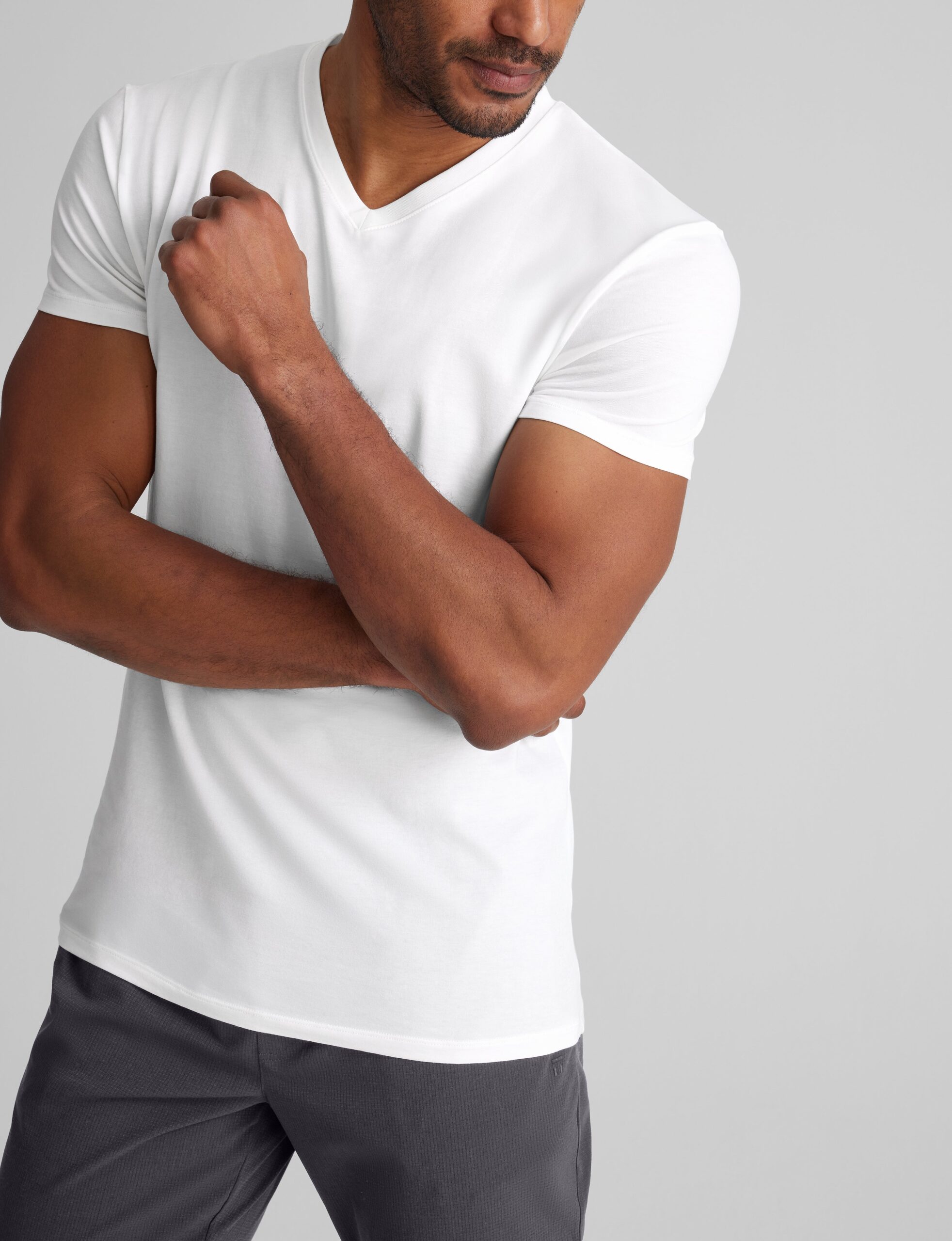 Cool Cotton High V-Neck Modern Fit Undershirt (6-Pack) - Image 4
