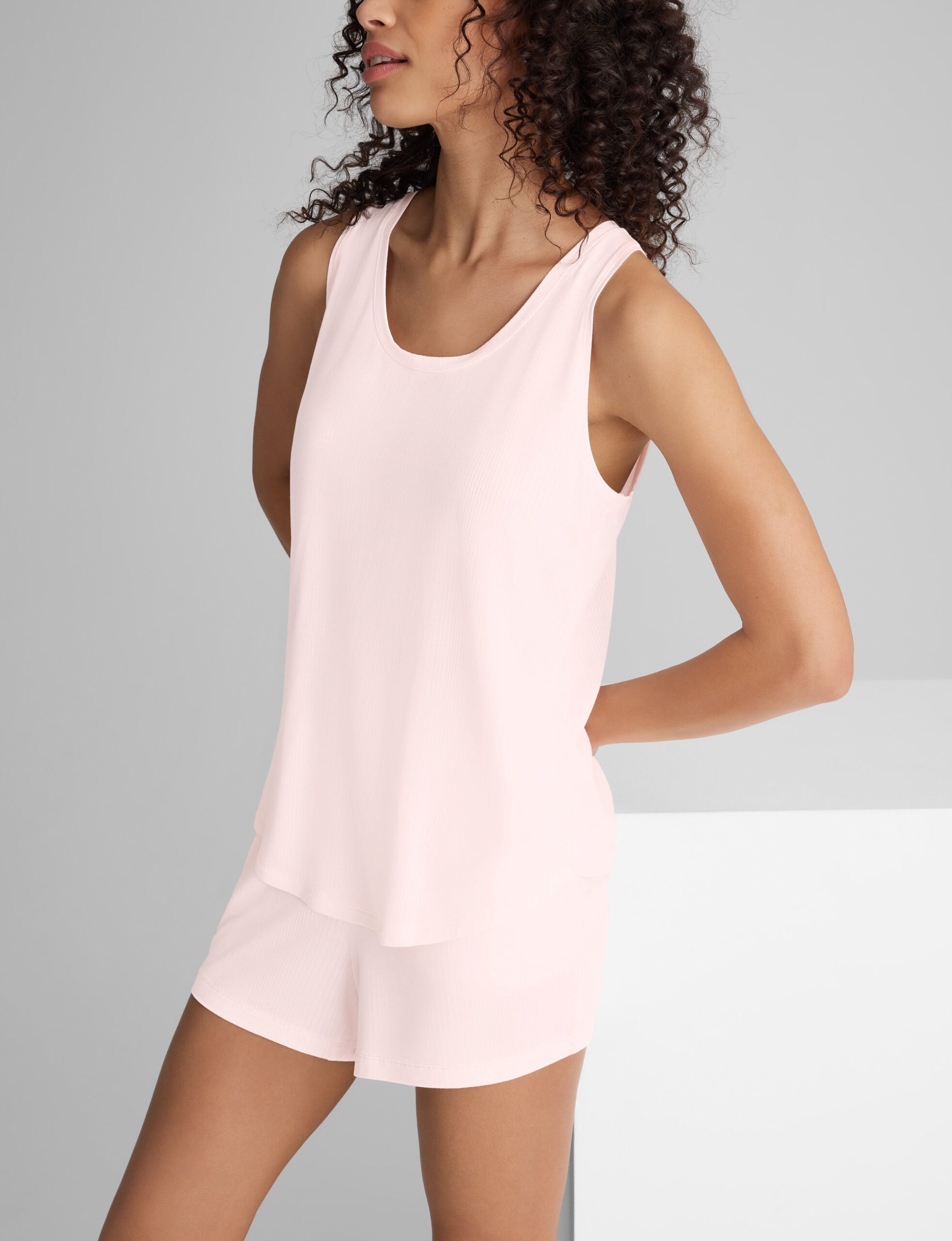 Women's Second Skin Luxe Rib Sleep Tank - Image 2