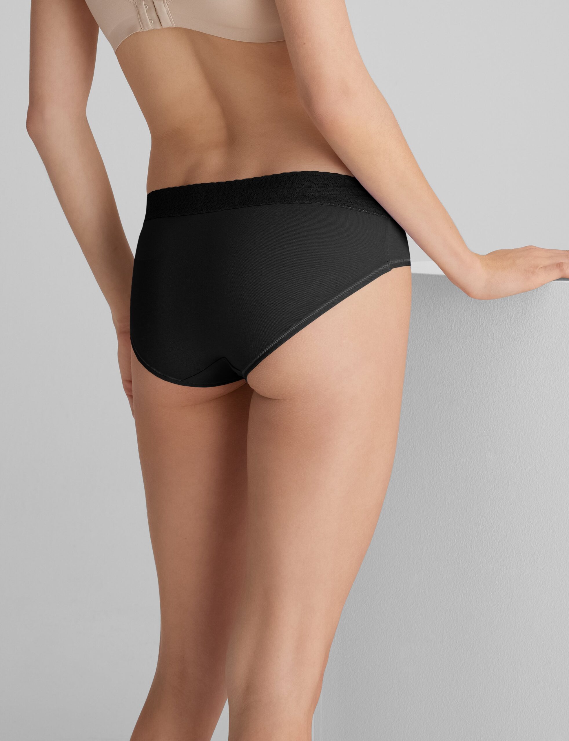 Women's Second Skin Brief, Lace Waist (3-Pack) - Image 4