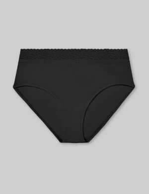 Women's Second Skin High Rise Brief, Lace Waist
