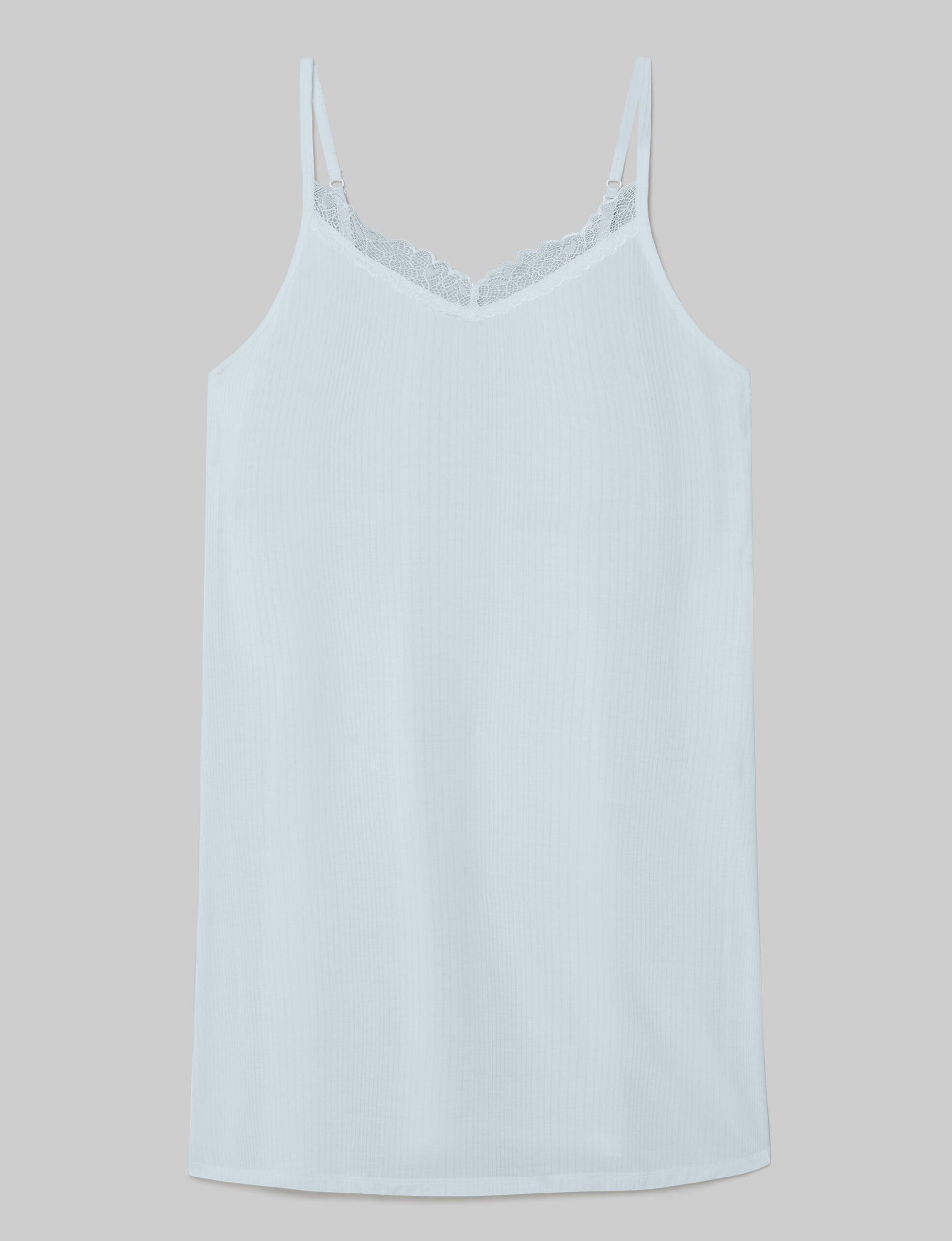 Women's Second Skin Luxe Rib Lace Chemise - Image 6