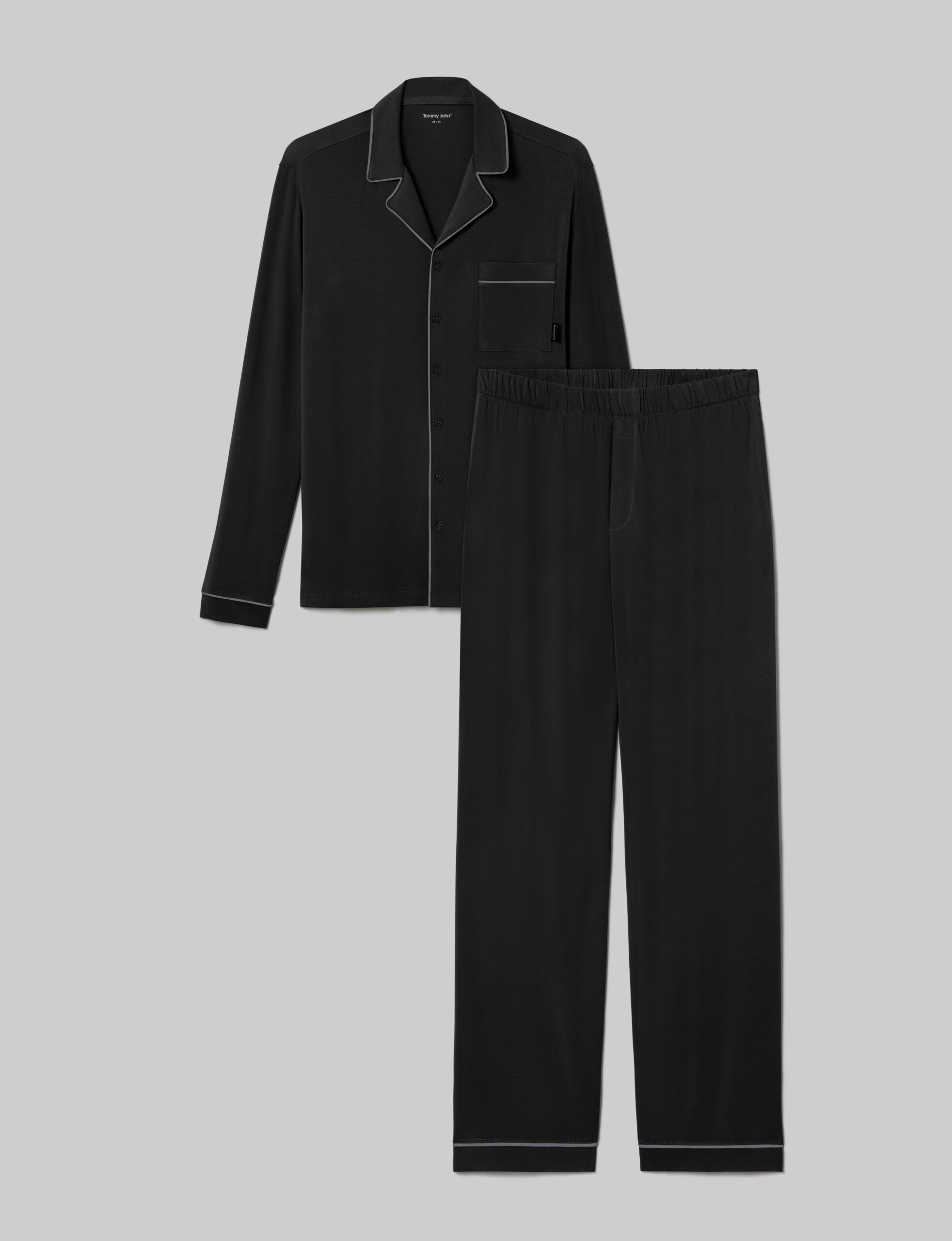 Downtime Long Sleeve Pajama Top & Pant Set - Image 2