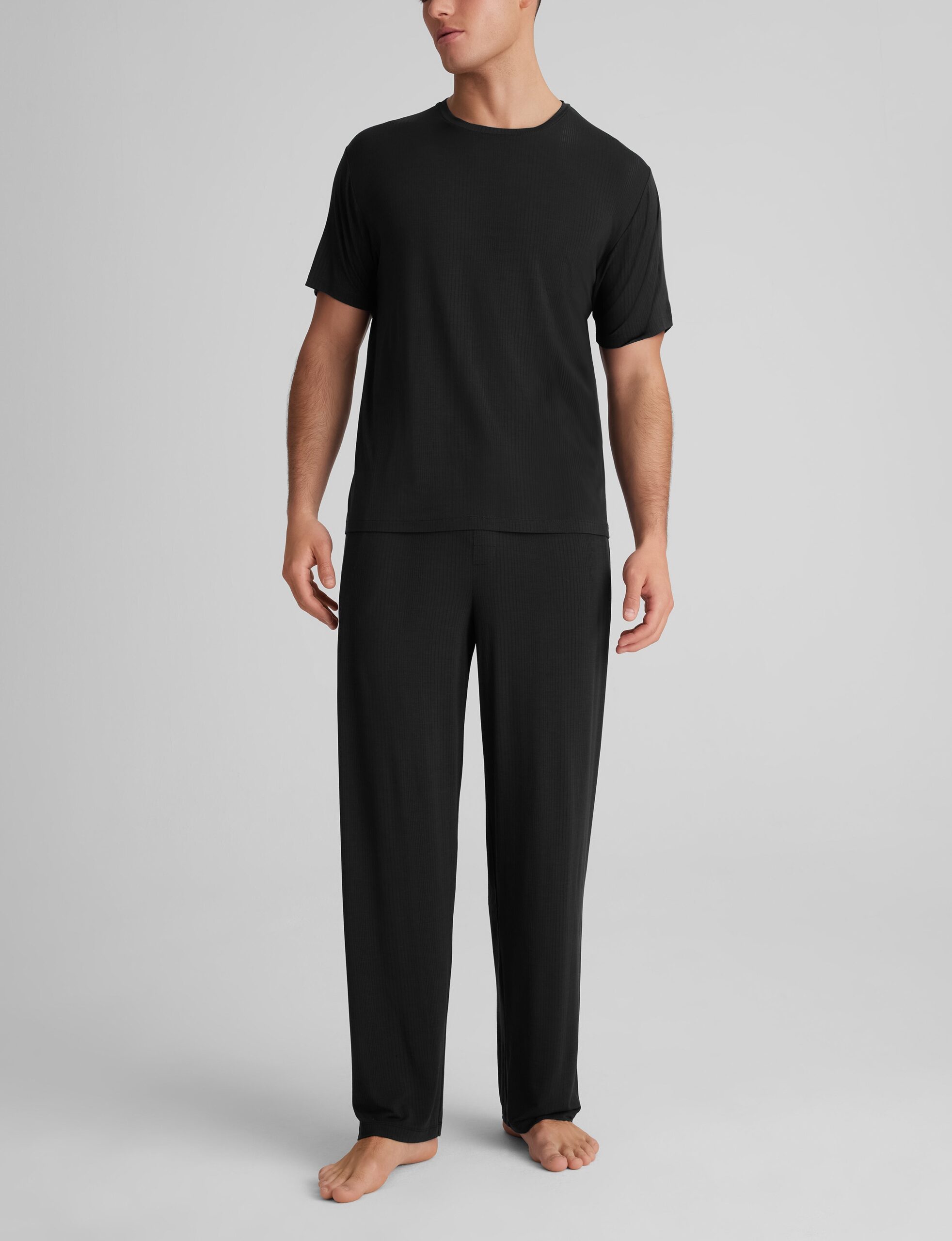 Second Skin Luxe Rib Sleep Tee & Pant Set - Image 2