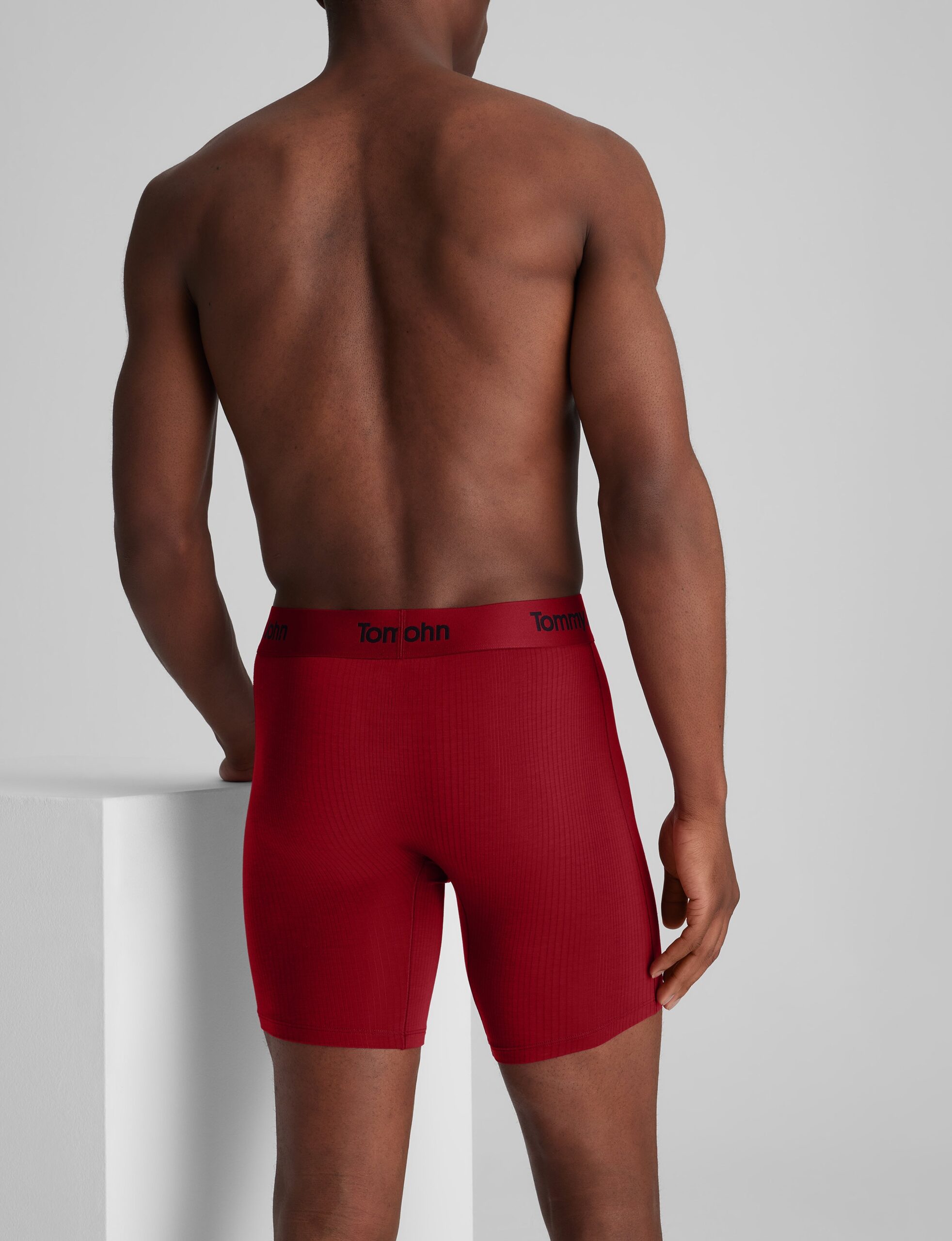 Second Skin Luxe Rib Mid-Length Boxer Brief 6" - Image 4
