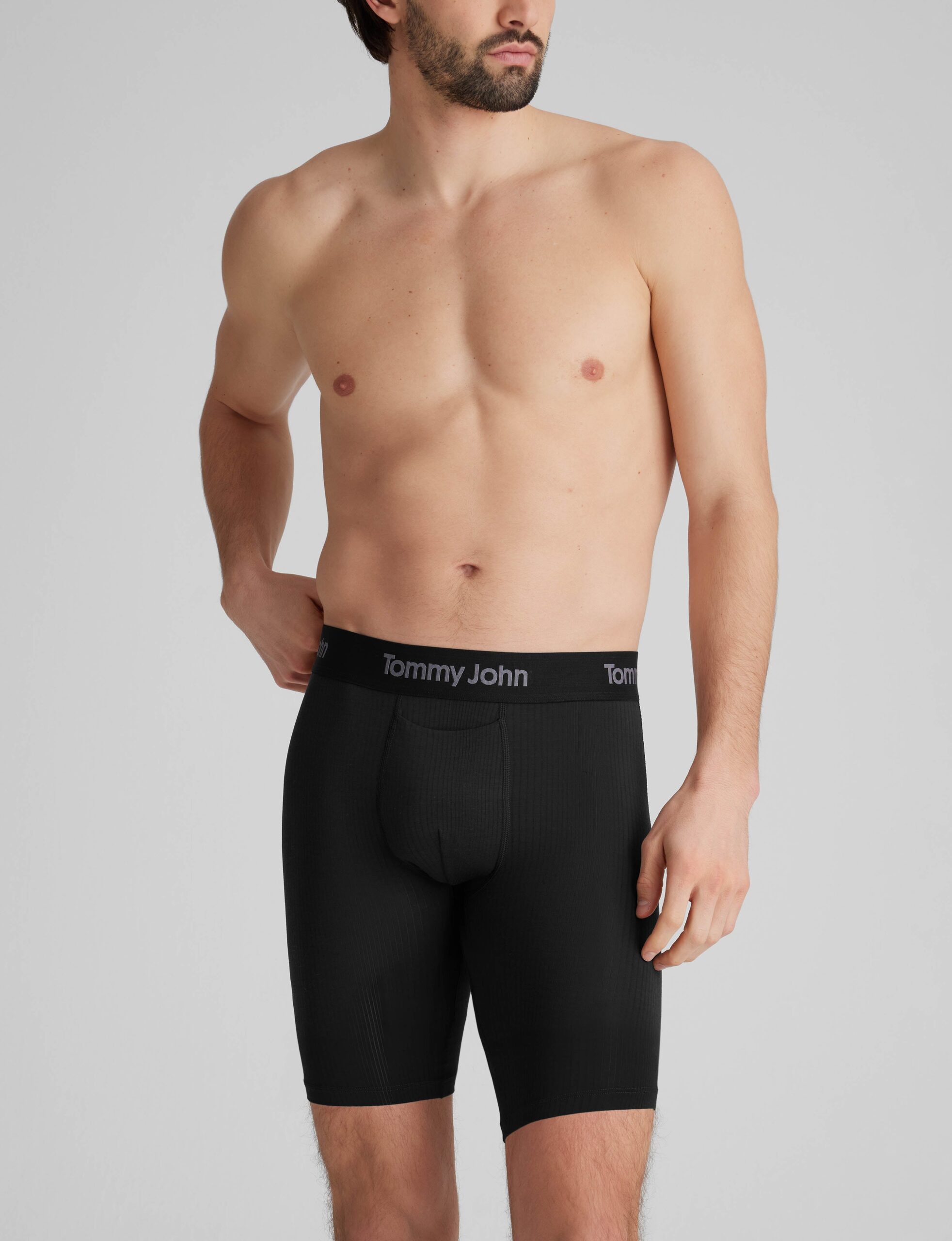 Second Skin Luxe Rib Boxer Brief 8" - Image 2