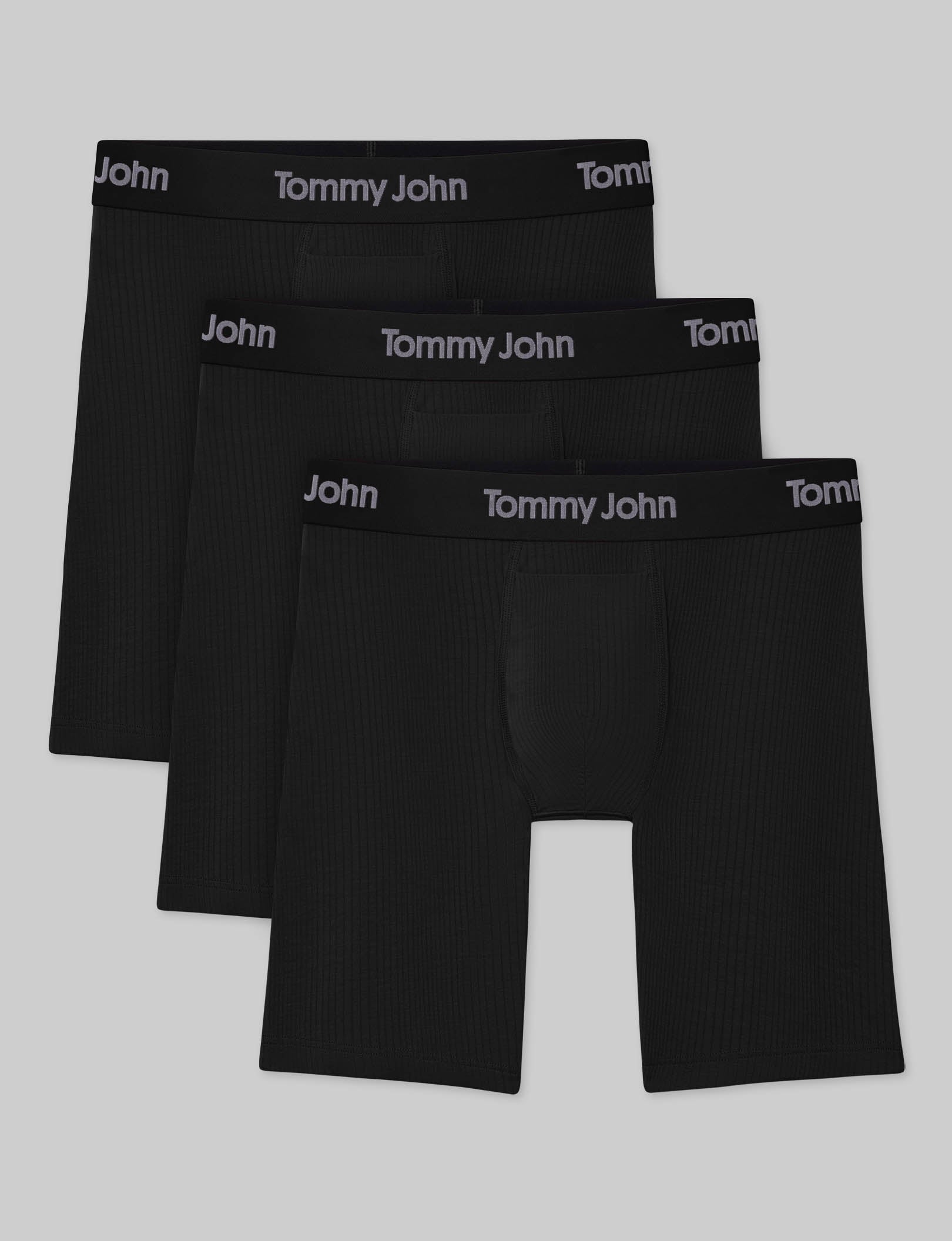 Second Skin Luxe Rib Boxer Brief 8" (3-Pack)